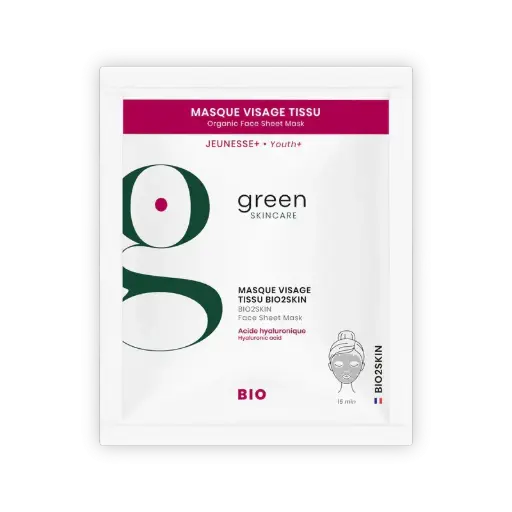 [111411] Masque Visage tissu Bio Jeunesse - Couleur Caramel 