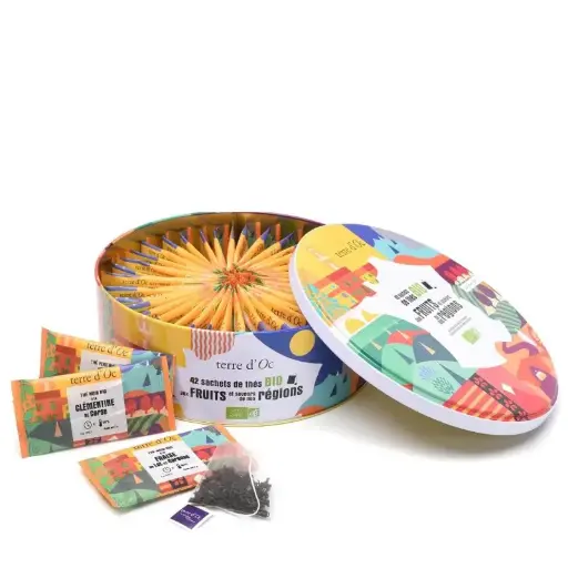 [TOTHTRECOF042A] Coffret 42 Mousselines Des Régions bio - Terre d'Oc 