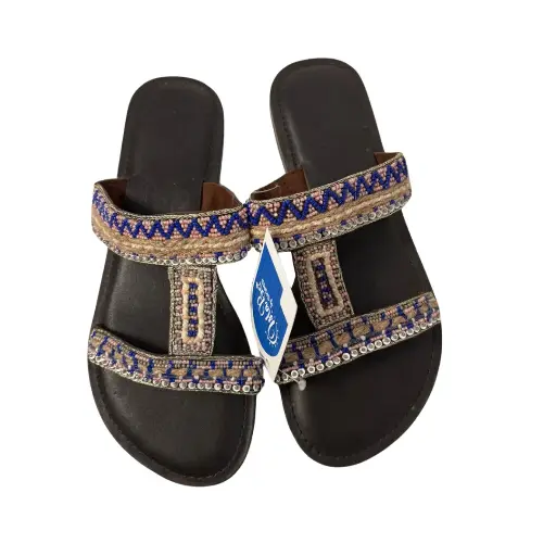 Sandales en cuir perle violette - Signes Grimalt 