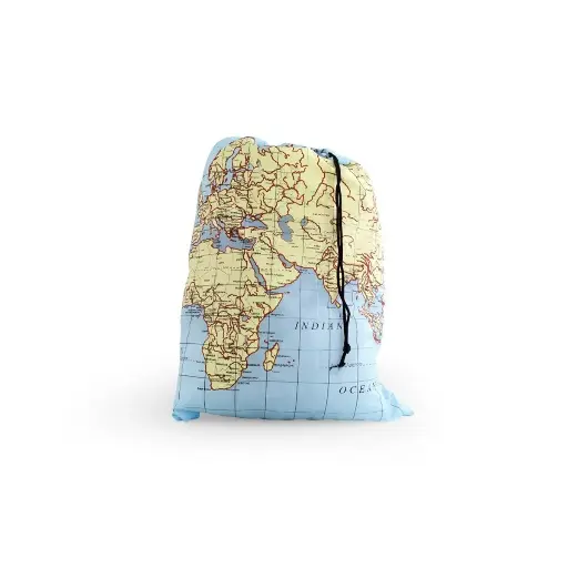 [LB06MP] Sac à linge world map - Kikkerland