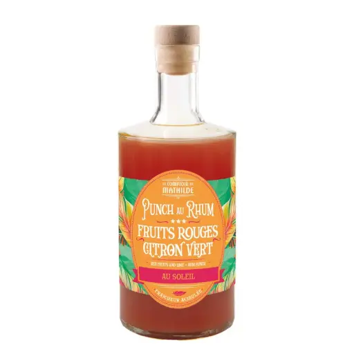 [ALCOL0133] Punch Au Rhum Fruits Rouges Et Citron - Comptoir de Mathilde