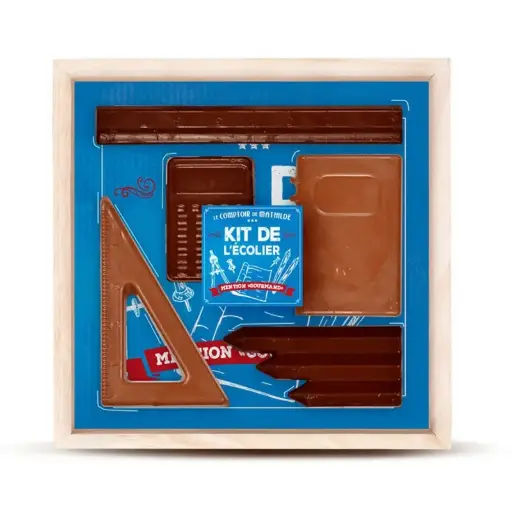 [CFMET0001] Kit de l'Écolier - Chocolats Noir et Lait- Comptoir de Mathilde