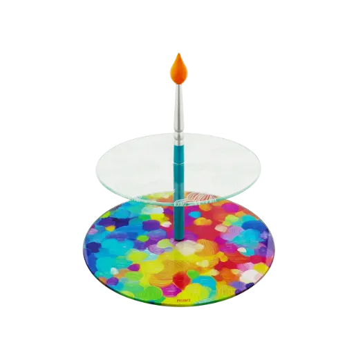 [40177PAL] Présentoir à gâteau - Carrousel - Pylones