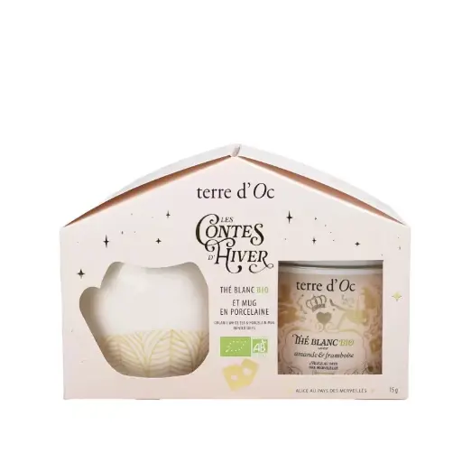 [TOTNOCF363] Thé blanc bio & mug Duo - Terre D'oc
