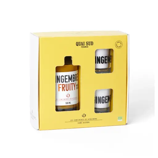 [5COMAPACF] Coffret Concentré Bio* Gingembre « Fruity » Mangue Passion-Quai sud 