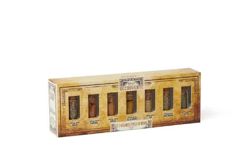 [1M7MONFICF] Coffret Découverte 7 Mélanges d’épices du monde - Quai Sud