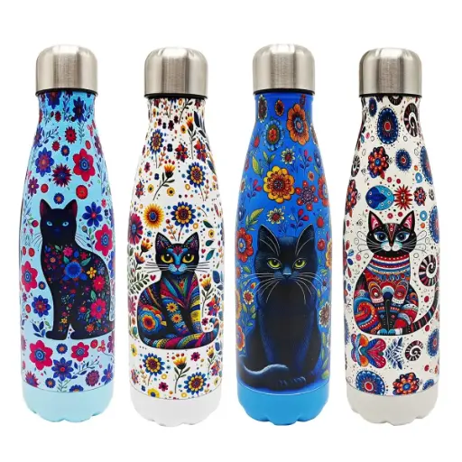 [34754] Bouteille Isotherme Chat - Signes Grimalt  