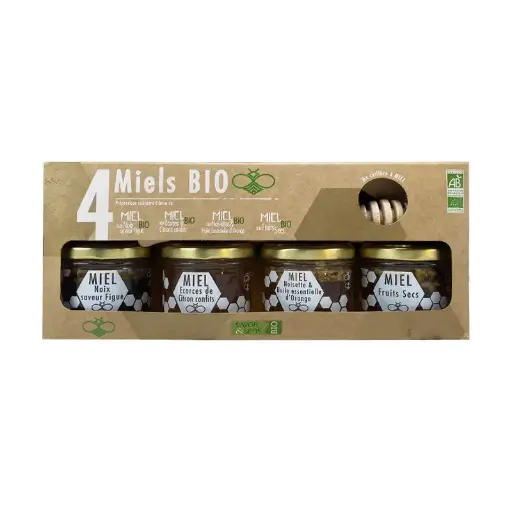 [501020015] Coffret 4 Miels Bio - Savor et sens