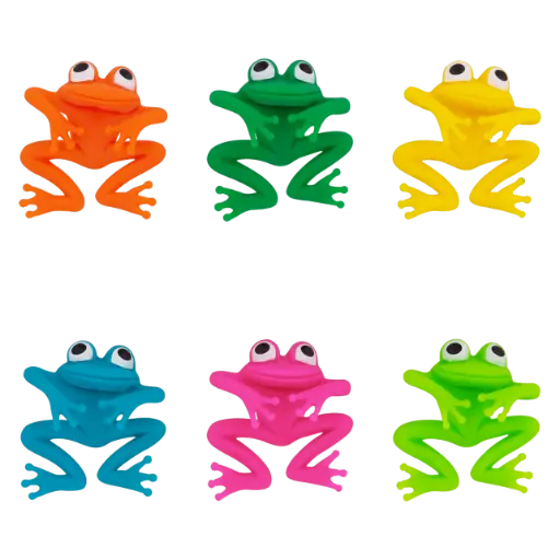 [40860] Set de 6 marqueurs de verre - Frog Party - Pylones